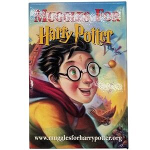 Harry Pottery Pin Muggles Warner Bros Book Promo Reading Retro Scholastic